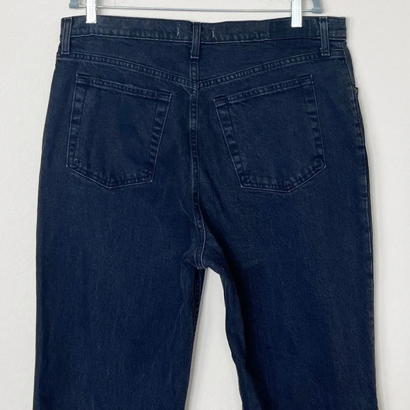 Abercrombie & Fitch Ultra High Rise The 90s Straight Black Ripped Jeans - Picture 6 of 10